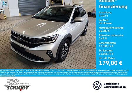 VW Taigo Volkswagen 1.0 TSI MOVE MATRIX ACC NAVI PDC SHZ