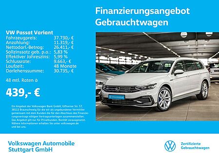 VW Passat Variant Volkswagen GTE 1.4 TSI Hybrid DSG Navi AHK
