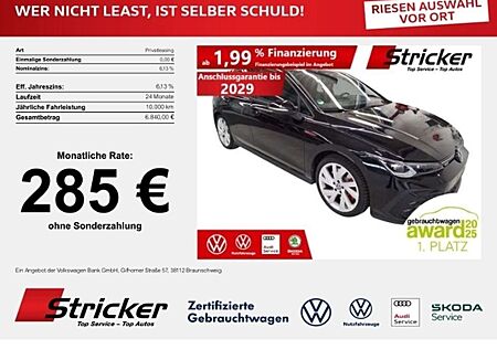 VW Golf Volkswagen GTI Black Style 2.0TSI DSG 285,-ohne Anzahlung IQ