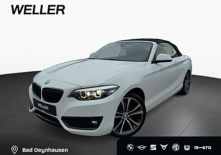 BMW 230 i A Cabrio Sport HK Navi LED Temp Lordose DAB