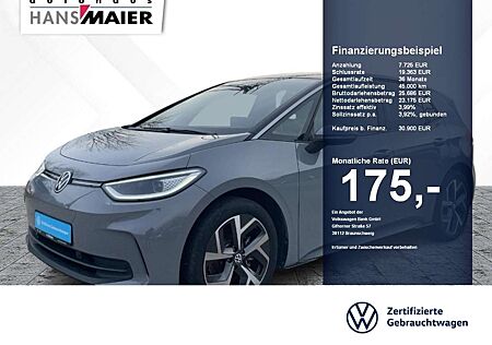 VW ID.3 Volkswagen .3 Pro Navi Kam ACC LED SH AHK 8fach 91%Akku