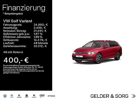 VW Golf Variant Volkswagen Life 1.5 TGI Pano*Stand*RFK*HuD*ACC