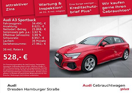 Audi A3 35 TFSI S line Matrix Navi S tronic