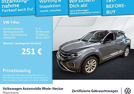 VW T-Roc Volkswagen 1.5 TSI Style DSG Navi AHK LED uvm