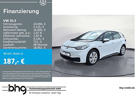 VW ID.3 Volkswagen Pro Performance Upgrade LED DAB 62 KW/h