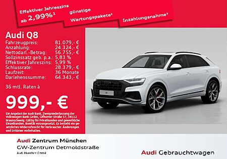 Audi Q8 55 TFSI qu. 3x S line UPE:126" B&O/StdHzg/Pan
