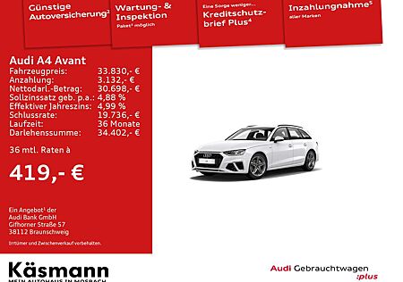 Audi A4 S line 35TFSI 2xSline MATRIX 360° STDHZ