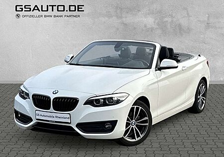 BMW 218 i Cabrio SportLine Navi LED Kamera H&K 17''LM