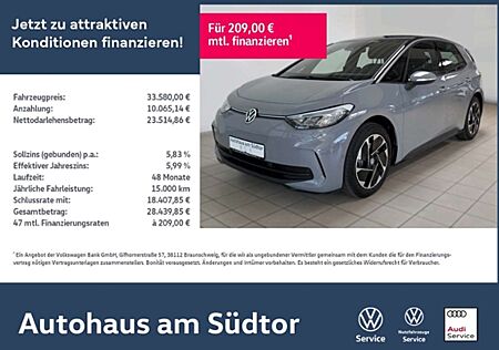 VW ID.3 Volkswagen Pro 150kW | LED CCS RFK ACC Navi