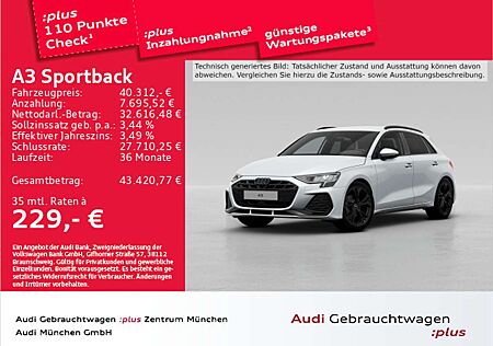 Audi A3 35 TFSI S tronic S line AHK/HuD/Vir