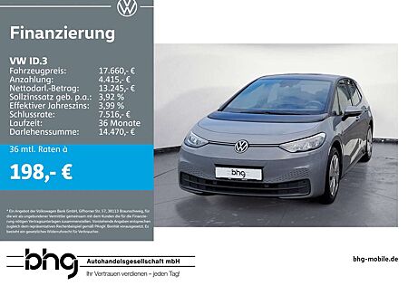 VW ID.3 Volkswagen Performance Upgrade Pure Navi connect DAB+