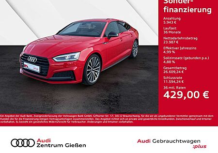 Audi A5 Sportback 40 TFSI S line sport Black Navi LED