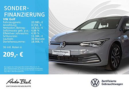 VW Golf Volkswagen VIII 2.0 TDI "ACTIVE" Navi LED Digital Cock