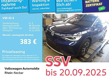 VW ID.4 Volkswagen Pure 125kW GAR2030 Navi PDC IQ Light Wärmep