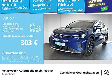 VW ID.4 Volkswagen Pure 125kW GAR2030 Navi PDC IQ Light Wärmep