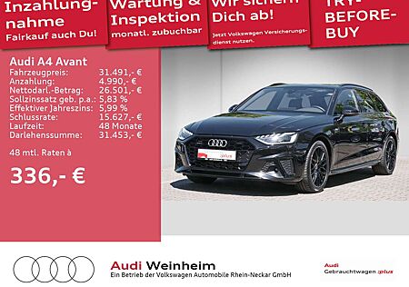 Audi A4 40 TFSI quattro Black 2x S-Line Matrix-
