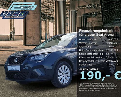SEAT Arona Style 1.0 TSI 5-Gang LED PDC SHZ APP GRA