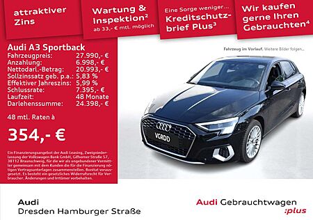 Audi A3 40TFSI e Advanced Matrix Navi Leder