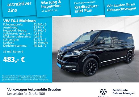 VW T6 Volkswagen .1 Multivan 2.0 TDI DSG 4M AHZV Navi LED