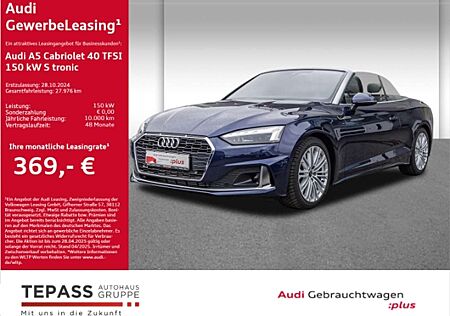 Audi A5 Cabriolet 40 TFSI S TRONIC ADVANCED MATRIX ACC MEM