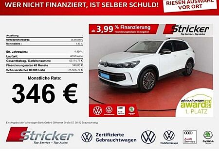 VW Tiguan Volkswagen GOAL 2.0TDI DSG 346,-ohne Anzahlung Navi AHK Kame