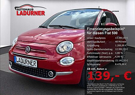 Fiat 500 Red 1.0 Mild Hybrid EU6d Panorama DAB Temp PDC Spe