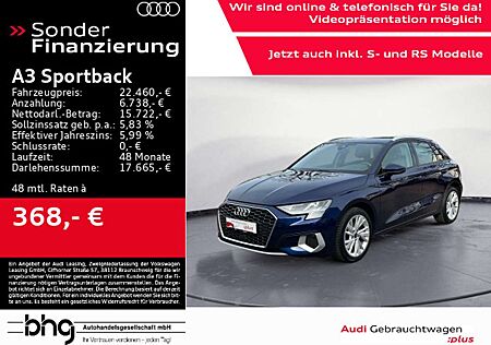 Audi A3 30 TDI advanced LED/Navi/Interface/