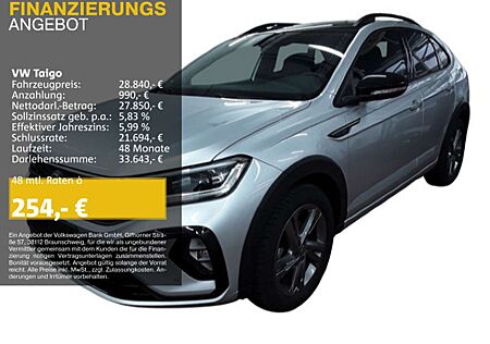 VW Taigo Volkswagen 1.5 TSI DSG R-LINE BLACK LM18 BEATS AHK KA