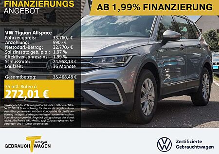 VW Tiguan Allspace Volkswagen 1.5 TSI DSG LIFE 7-SITZE NAVI AH