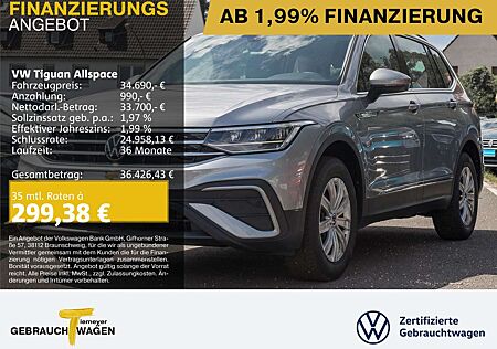 VW Tiguan Allspace Volkswagen 1.5 TSI DSG LIFE 7-SITZE NAVI AH