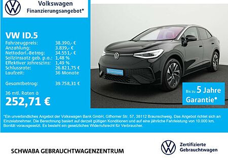 VW ID.5 Volkswagen Pro *Wärmep.*ACC*MATRIX*NAVI*LANE*FRONT*19*