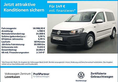 VW Caddy Volkswagen Trendline APP SHZ PDC KLIMA