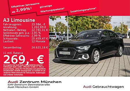 Audi A3 30 TFSI S tronic advanced AHK/Virtu