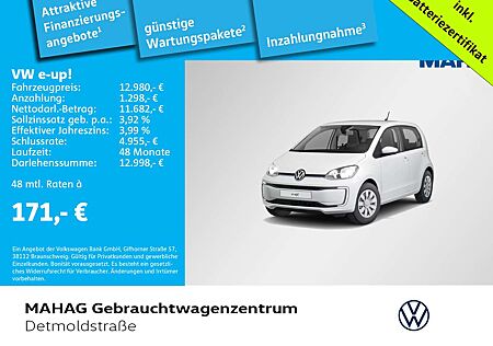 VW e-up! Volkswagen e-up! move up! Maps+More DAB+Sitzhz Climatronic B