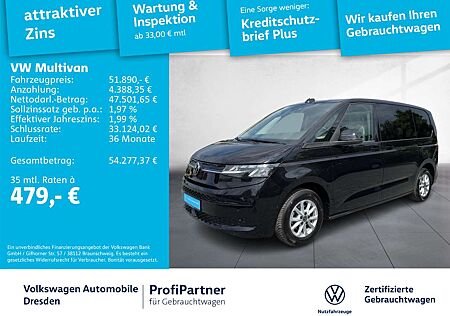 VW T7 Multivan Volkswagen Life TDI LED NAV AHZC ACC SIDE 1,99%