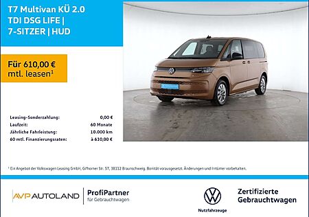 VW T7 Multivan Volkswagen KÜ 2.0 TDI DSG LIFE | 7-SITZER | HUD 7-SITZER | HU