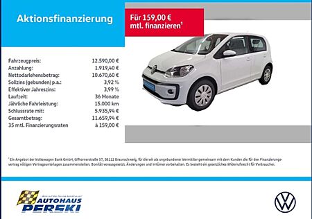 VW Up Volkswagen ! 1.0 KLIMA, KAMERA, TEMPOMAT, PDC HINTEN KLIMA, KA