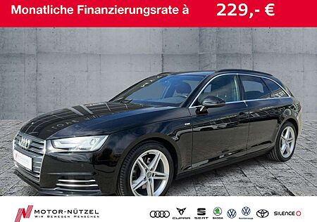 Audi A4 2.0 TDI S-LINE LED+NAVI+AHK+SHZ+PDC+18"