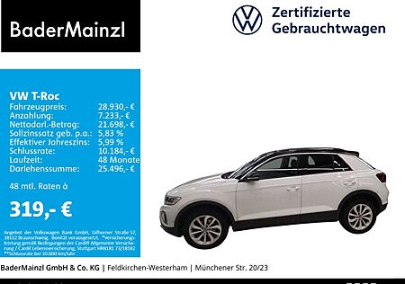 VW T-Roc Volkswagen 1.5 TSI DSG Life AHK Stdhz Kamera Navi ACC