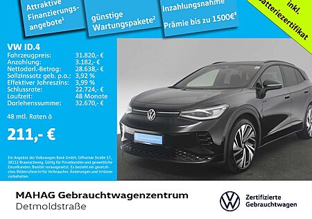 VW ID.4 Volkswagen GTX 4mot. WärmePumpe NaviPro MatrixLED Pano