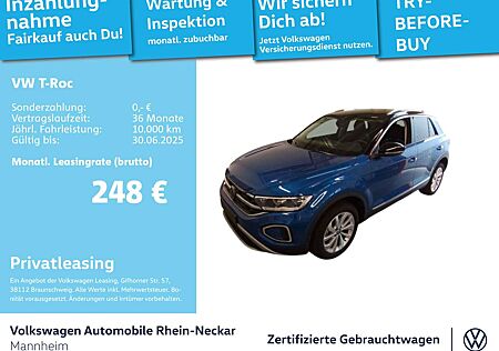 VW T-Roc Volkswagen 1.5 TSI Style DSG GAR.2029 Navi Kamera LED