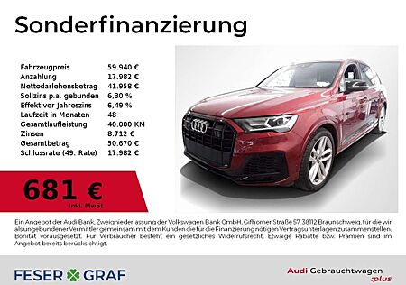 Audi Q7 55 TFSI e S Line Luft/air,Leder,Navi,Kameras