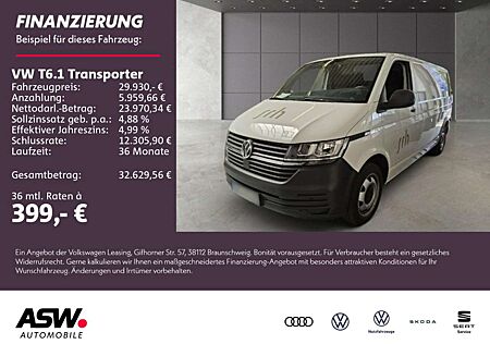 VW T6 Transporter Volkswagen T6.1 Transporter T6.1 Kasten 2.0 TDI DSG Navi Klima PDC v+h