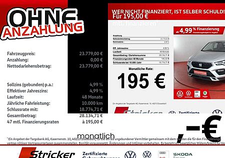 Seat Ateca Style 1.5 TSI 195,-ohne Anzahlung Navi AHK