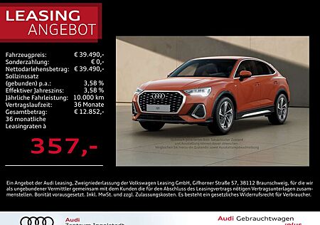 Audi Q3 Sportback 35 TFSI 2x S line LED NAVI AHK 19"