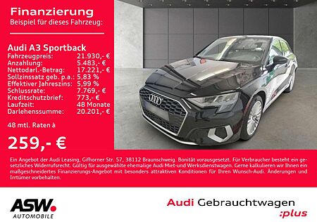 Audi A3 advanced 40TFSI e Stronic LED PDC