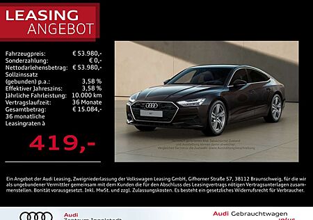Audi A7 gebraucht kaufen Audi A7 Sportback 45 TDI qu HD MATRIX AHK PANO 20"