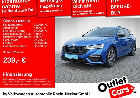 Skoda Octavia Combi RS 2.0 TSI DSG LED Navi Standheizu