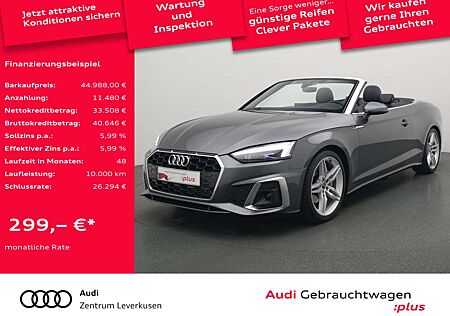 Audi A5 Cabrio S line STRON LEDER LASER AHK NAVI V