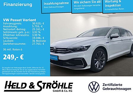 VW Passat Variant Volkswagen GTE 1.4 eHybrid DSG IQ NAV AHK 18
